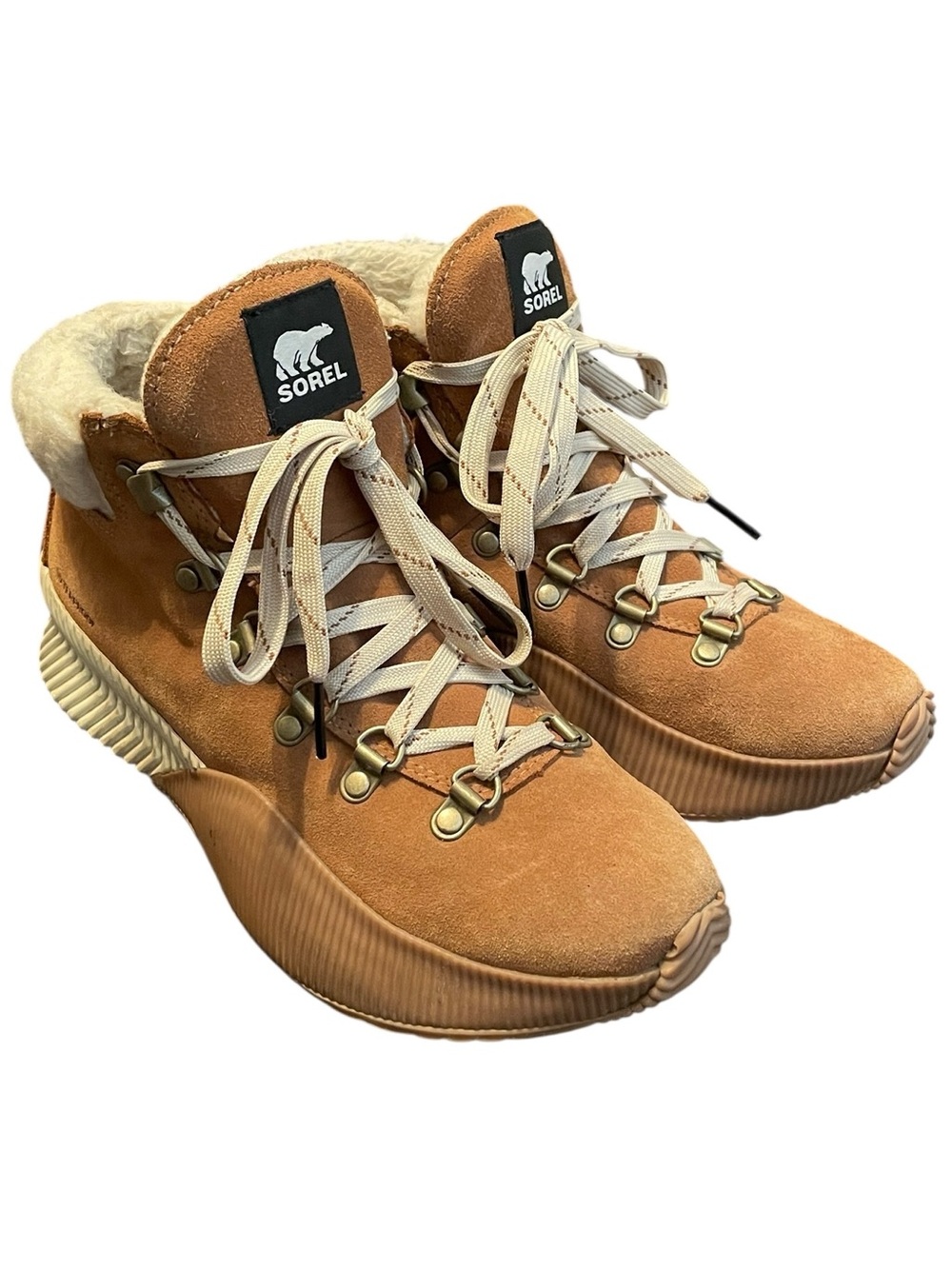 Sorel Women's Caramel Brown Out N' About‎ III Conquest Waterproof Boot Size 7.5